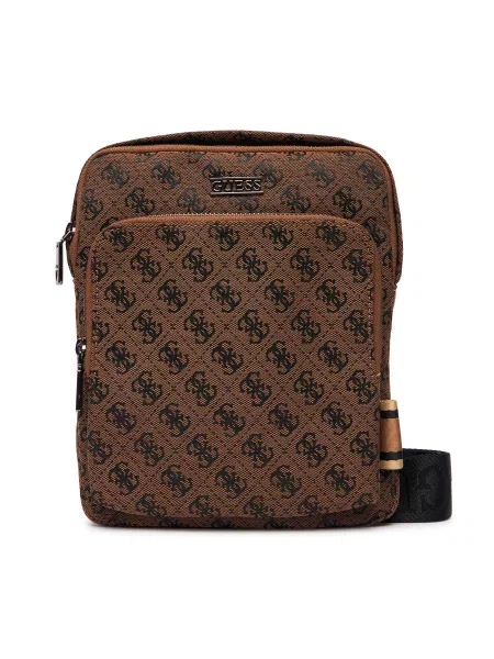 GUESS Torba za čez ramo BOSTON / temno rjava