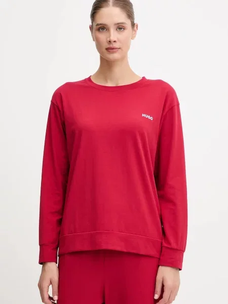 HUGO longsleeve lounge czerwony