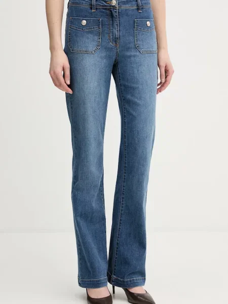 Morgan blugi evazați pentru femei albastru