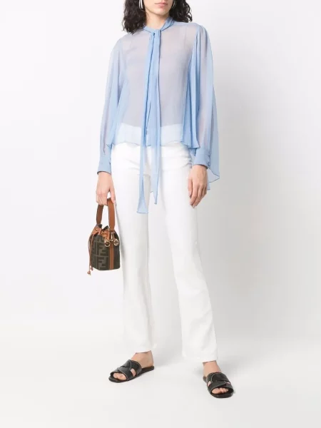 Kelnės Alberta Ferretti balta