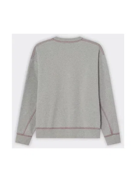 Bluza nierozpinana Carrer z okrągłym dekoltem szara