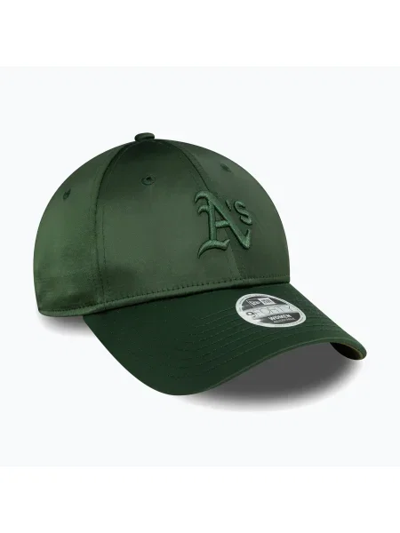 New Era Satin Oakland Athletics бейзболна шапка тъмнозелена зелено
