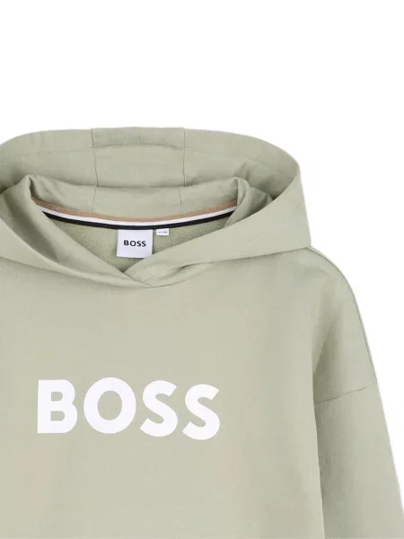 Bluza z kapturem dziecięca Bosswear zielona