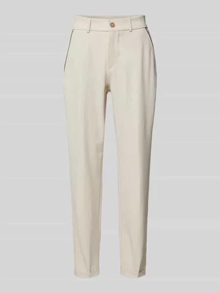 Chinosy o kroju slim fit z obszyciem ozdobnymi kamieniami model ‘LOUISA’ Angels