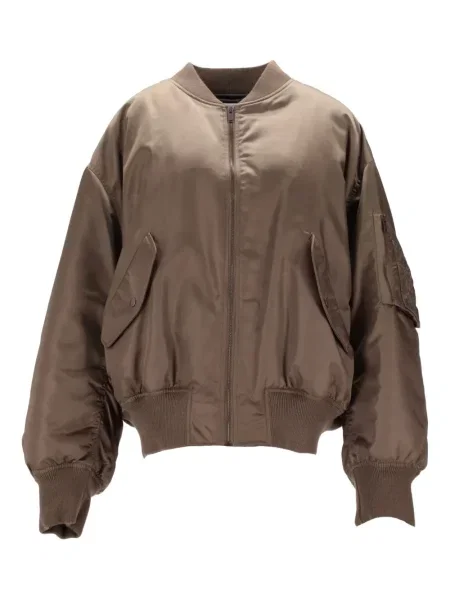Яке тип бомбър Saint Laurent кафяво