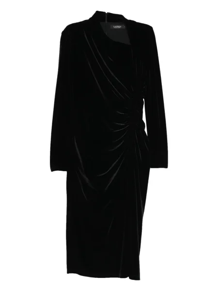 Rochie maxi Lauren Ralph Lauren lungă de costum negru