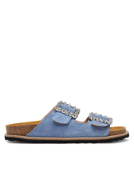 Шлепанцы Pollini голубые