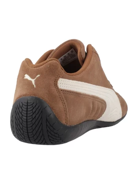 Pantofi Puma Yellow din piele maro