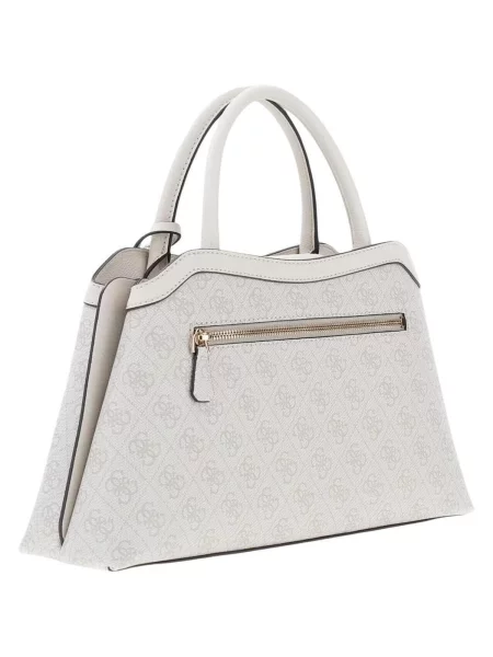 Crossbody kabelka Guess s autogramom béžová