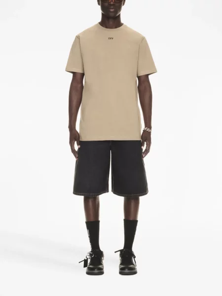 Siuvinėtas marškinėliai Off-white balta