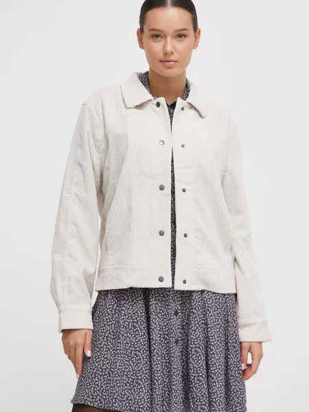 Яке тип риза Pepe Jeans Rish Corduroy преходен модел бежово