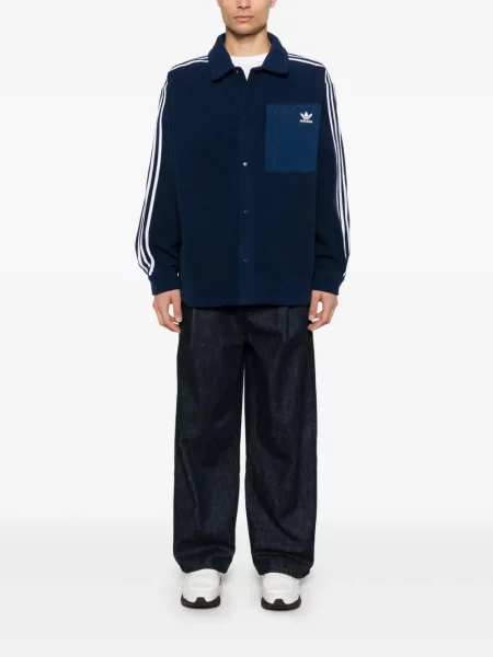 Spodnie Adidas polarowe niebieskie