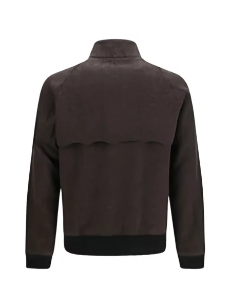 Geacă bomber Baracuta cu model herringbone maro