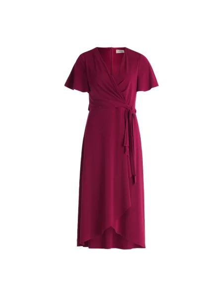 Sukienka Vera Mont z krótkim rękawem z dżerseju czerwona