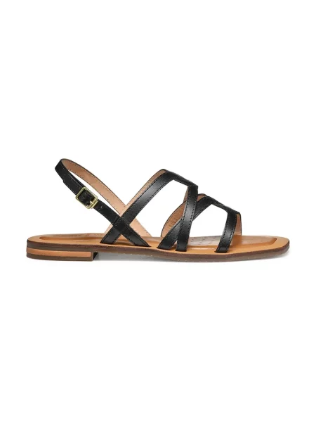 Geox sandale de piele D SOZY QC femei negru