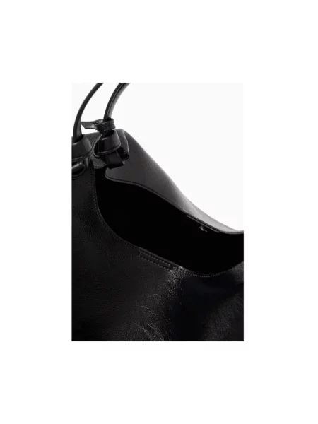 DKNY torebka shopper z imitacji skóry PAULA czarna