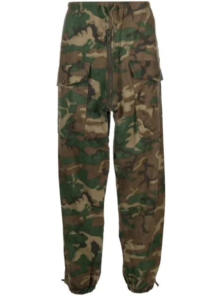 Pantaloni cargo Givenchy cu imagine cu model camuflaj maro