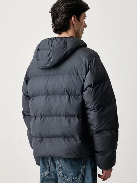 Adidas Originals kurtka pikowana Hooded Regen niebieska