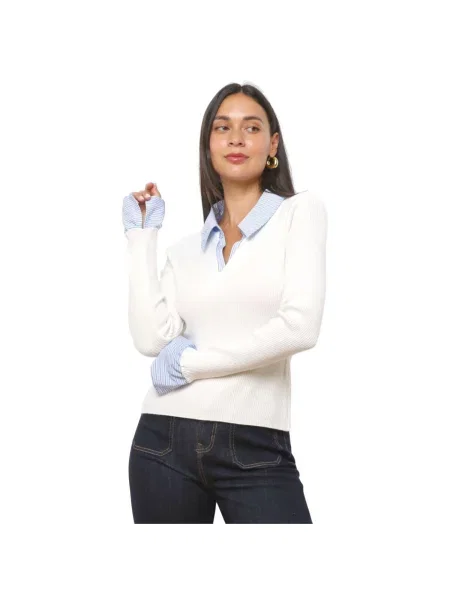 Geacă La Modeuse alb