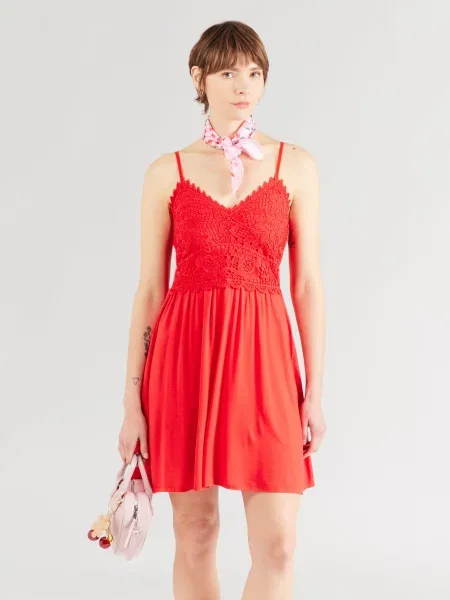 ONLY Rochie de vară ONLHONEY intens roșu