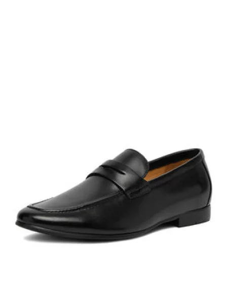 GINO ROSSI Loaferke črna