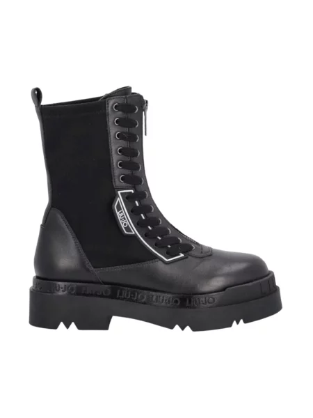 Buty do kostki Liu Jo skórzane czarne