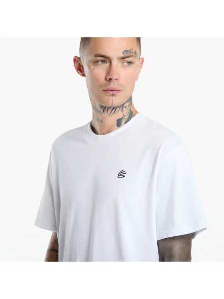 Tricou Under Armour Curry LC Logo Tee White M alb