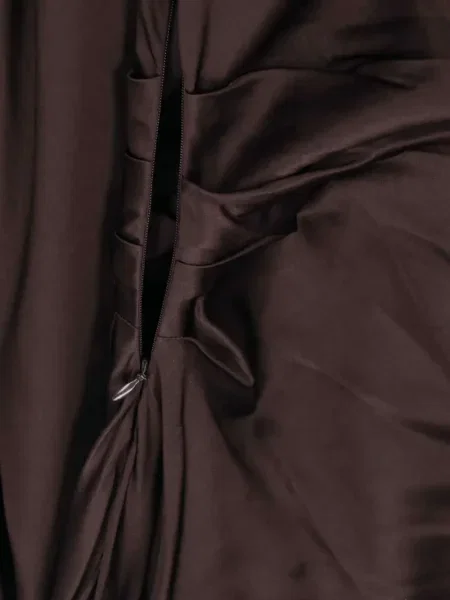 Rochie midi Staud până la genunchi de costum maro