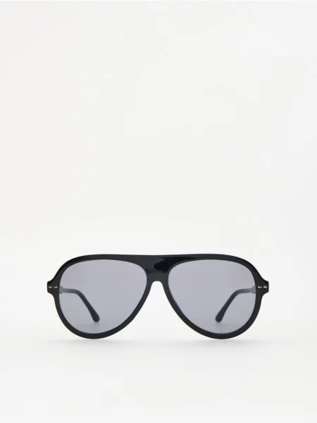 Reserved Ochelari de soare tip aviator negru