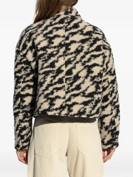 Decupat geacă Isabel Marant cu imprimeu abstract