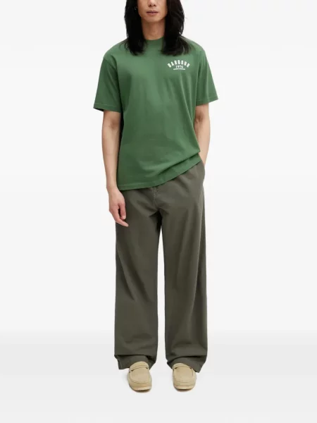 Tricou Barbour cu imagine verde