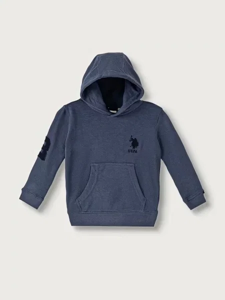 U.S. Polo Assn. кофта з капюшоном дитяча з бавовною