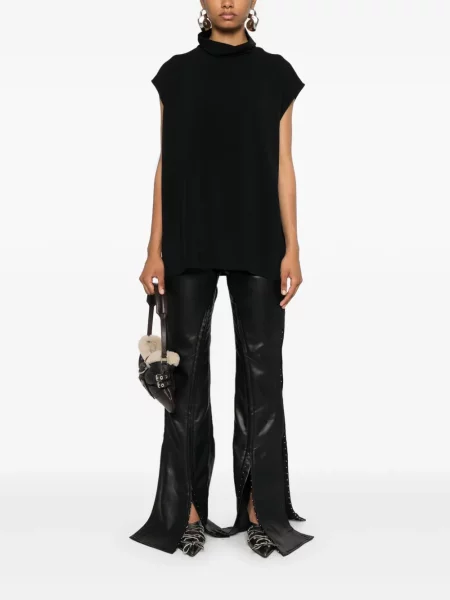 Palaidinė be rankovių Rick Owens be rankovių juoda
