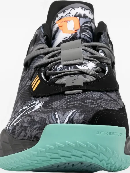 Sneakerși Adidas Solar cu șireturi cu dungi din dantelă negru