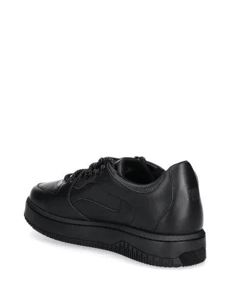 Δερμάτινα sneakers Hugo μαύρο