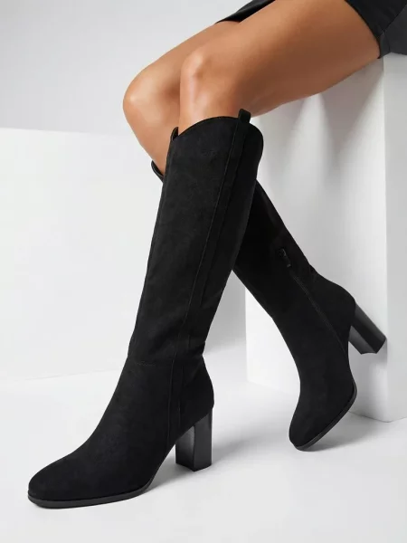 Cizme de cowboy Resti din piele cowboy negru
