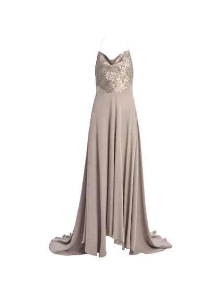 Rochie maxi Irina Schrotter cu paiete gri