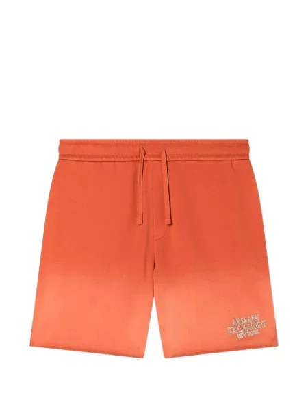 Pantaloni scurți Armani Exchange cu autograf portocaliu