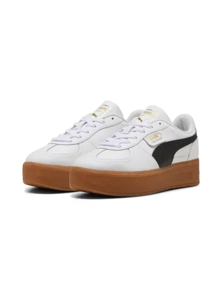 Puma sneakersy skórzane Palermo Elevata Lth Wns beżowy