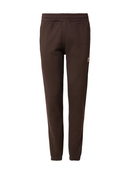 ADIDAS ORIGINALS Nohavice Trefoil Essentials' hnedá