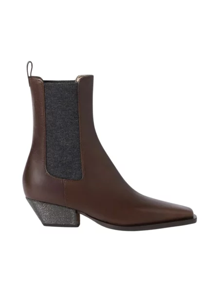 Sztyblety Brunello Cucinelli brązowe