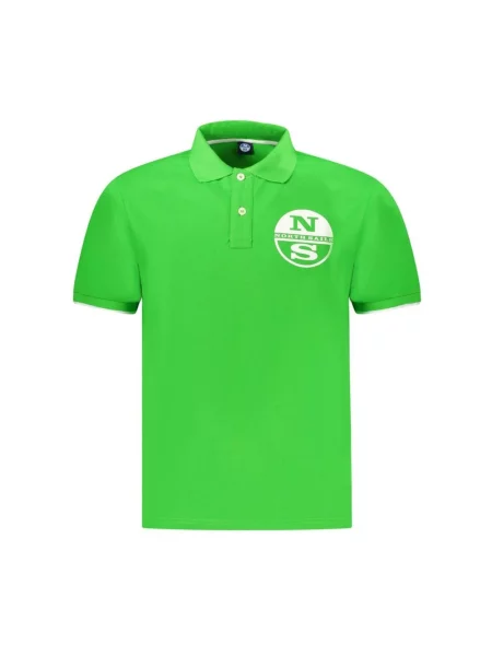 Koszulka polo North Sails z krótkim rękawem zielona