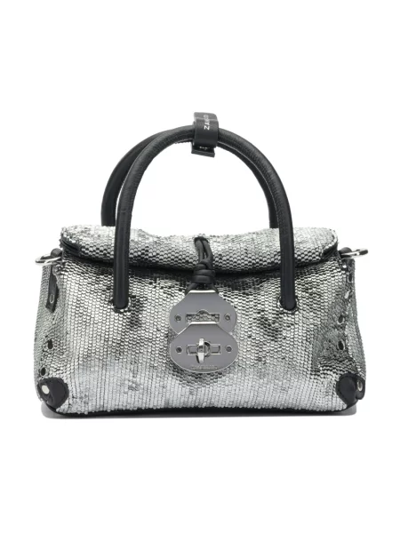 Torebka Zanellato skórzana szara