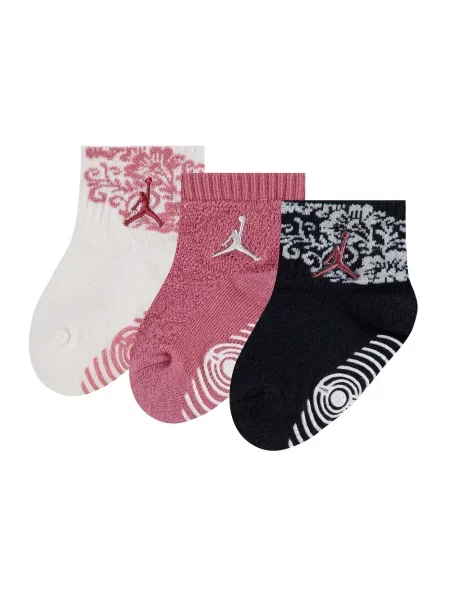 Jordan Șosete magenta / negru alb
