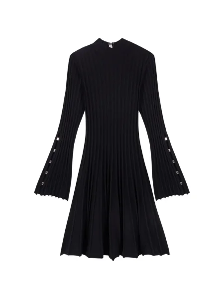 Mały sukienka mini Maje garniturowa prążkowana czarna