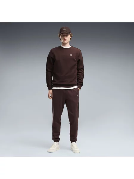 PUMA Damskie spodnie dresowe Essentials Elevated OdzieÅ¼ BrÄ…zowy S