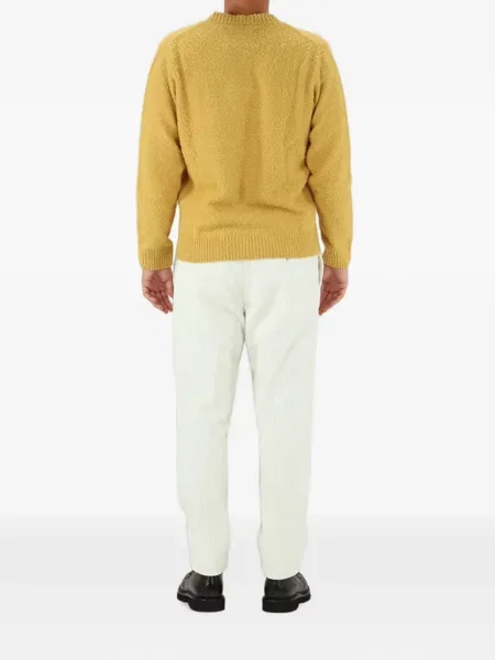 Pantaloni Cruna de catifea cord alb