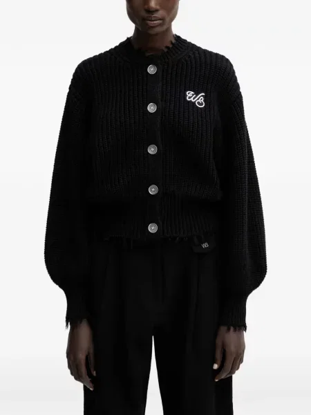 Cardigan Wrstbhvr zdrențuiți negru