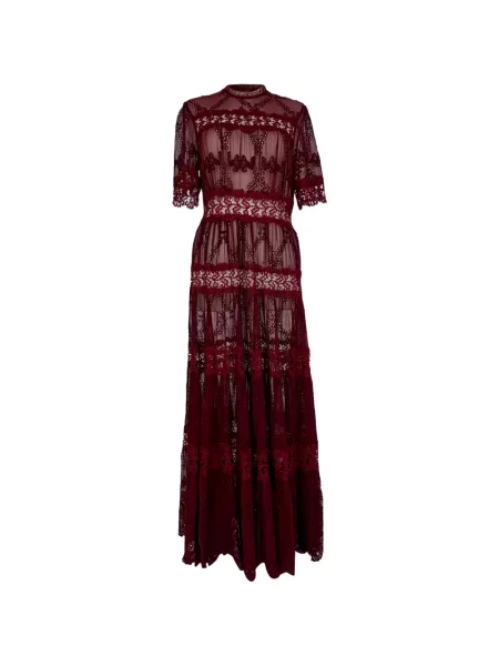 Rochie maxi Zimmermann din dantelă roșu