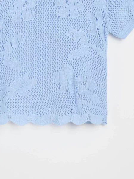 Светр-блузка блакитний